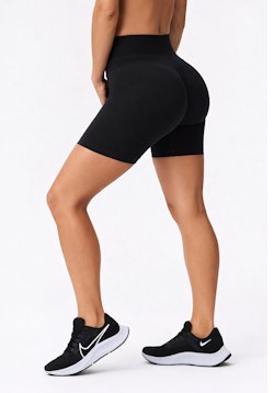 Enigma Scrunch Shorts Black