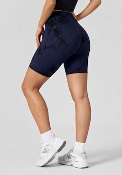 Enigma Tie Dye Scrunch Shorts Imperial Blue