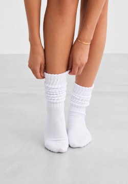 Slouch Socks White