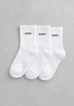 Cloud Knit Socks 3-pack White